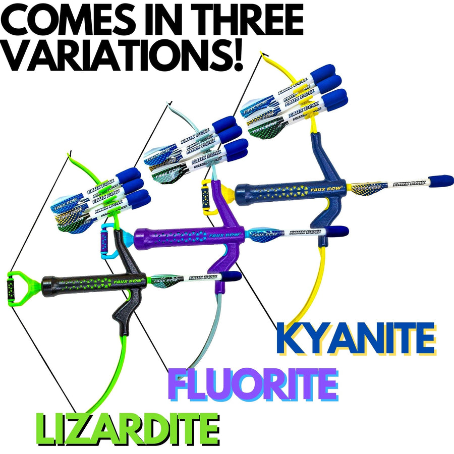FAUX BOW - Shoots Over 120 Feet - Foam Bow & Arrow Archery Set (Lizardite)