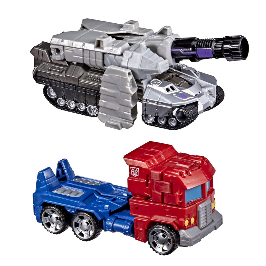 Transformers Toys Heroes and Villains Optimus Prime and Megatron 2-Pack Action Figures - for Kids Ages 6 and Up, 7-inch