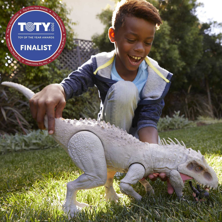 Jurassic World Destroy ‘N Devour Indominus Rex with Chomping Mouth, Slashing Arms, Lights & Realistic Sounds, Swallows 3 ¾ Human Action Figures