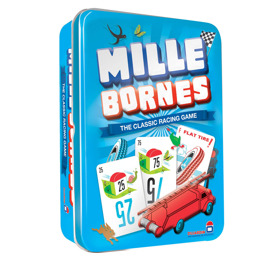 Mille Bornes The Classic Racing Game, Fast-Paced Card Game, Strategy Game, Fun Family Game for Adults and Kids, Ages 7 and Up, 2-6 Players, Average Playtime 20 Minutes, Made by Zygomatic