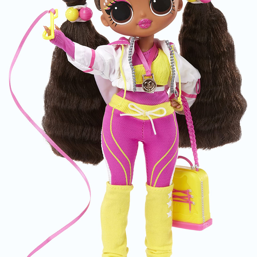 LOL Surprise OMG Sports Vault Queen Artistic Gymnastics Fashion Doll with 20 Surprises Including Sparkly Accessories & Reusable Playset, Posable - Gift for Kids, Toys for Girls Boys Ages 4 5 6 7+