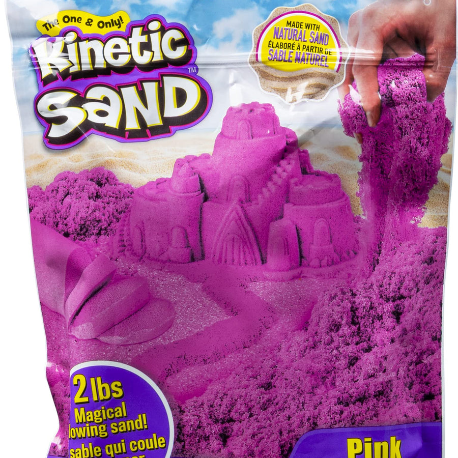 Kinetic Sand The Original Moldable Sensory Play Sand, Pink, 2 Pounds