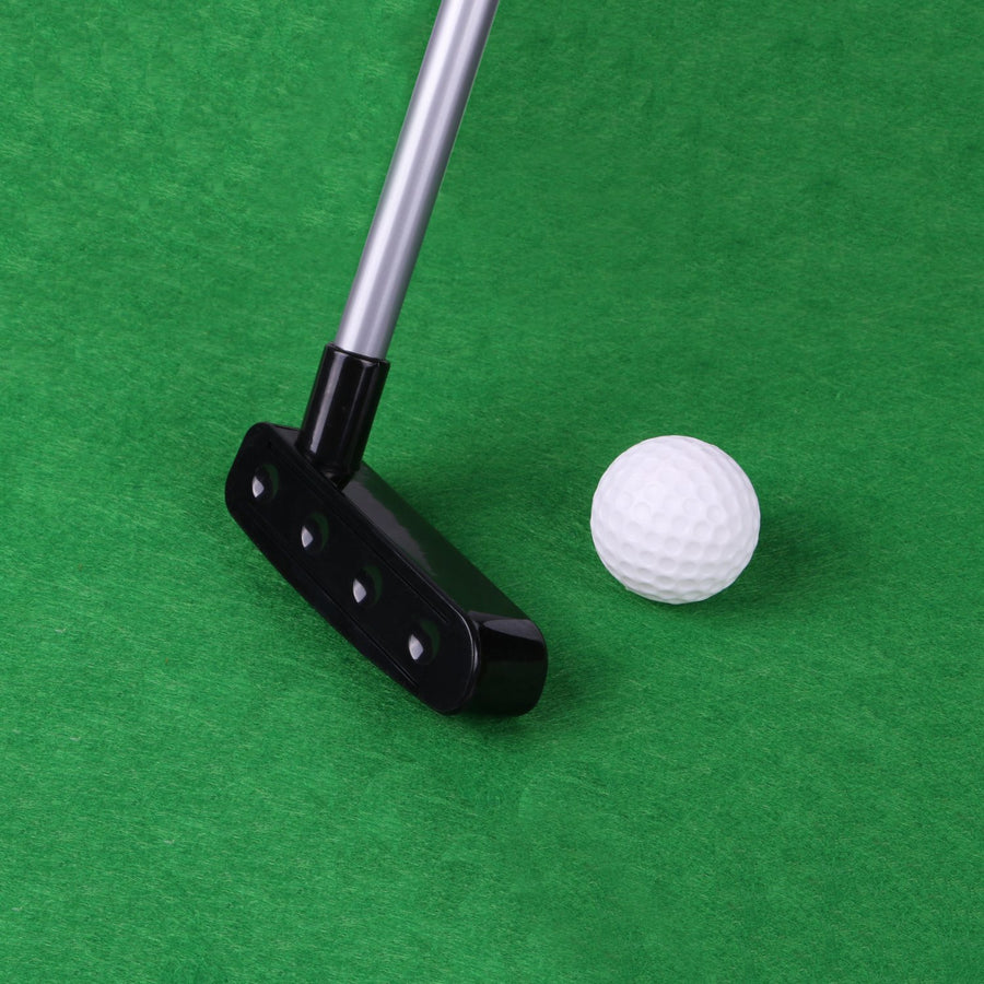 Toilet Golf Potty Time Putter Game - Funny White Elephant Gag Gifts for Adults Men Dad - Stupid Pranks Joke Dirty Christmas Holiday Present Exchange Ideas - Mini Bathroom Putting Green Mat Toy Set