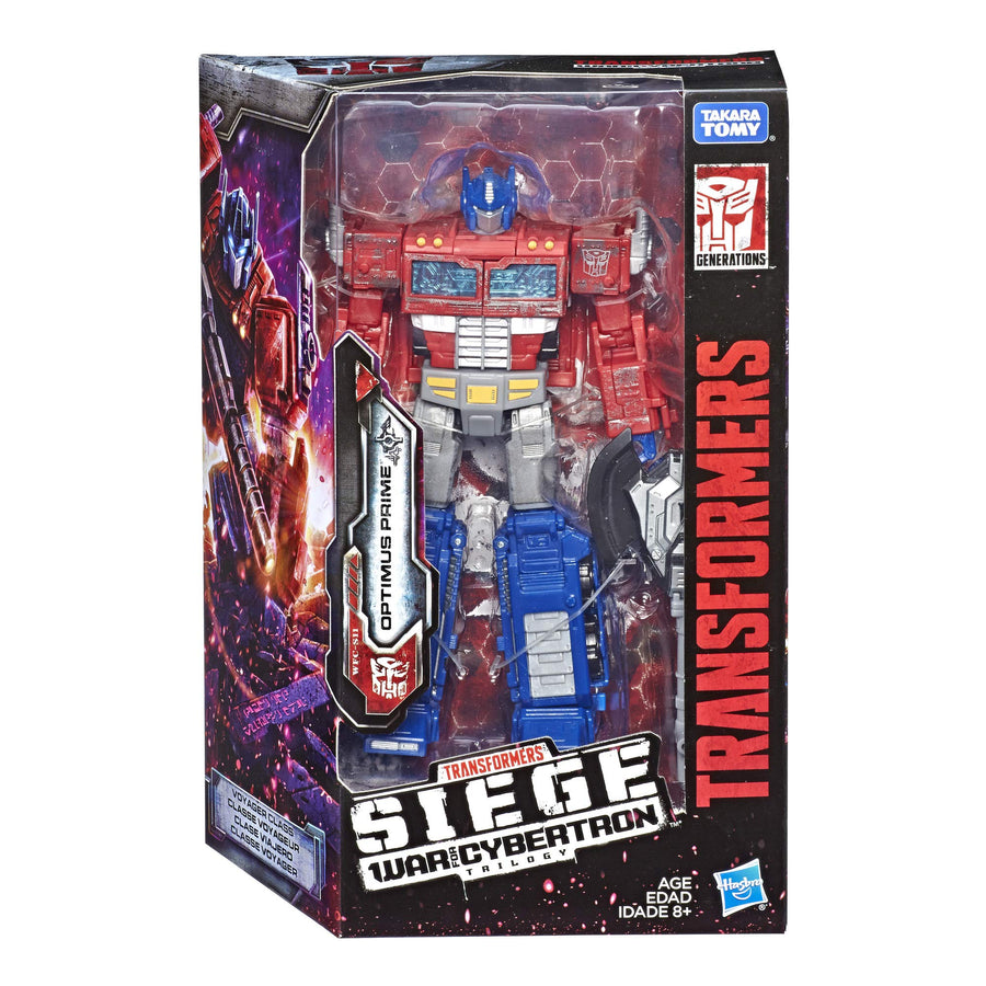 Transformers Generations War for Cybertron: Siege Voyager Class Wfc-S11 Optimus Prime Action Figure
