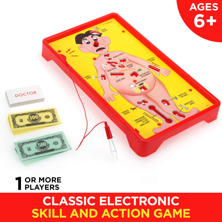 Operation Electronic Board Game With Cards Kids Skill Game Ages 6 and Up (Amazon Exclusive)