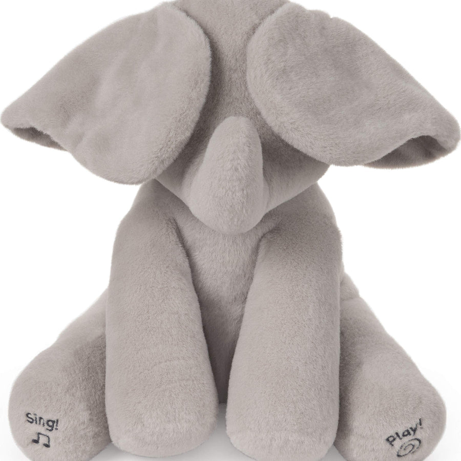 GUND Baby Animated Flappy The Elephant Stuffed Animal Plush, Gray, 12"