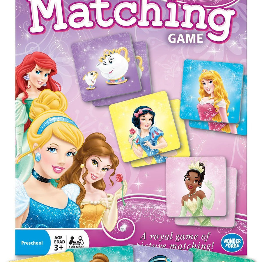 Wonder Forge Disney Princess Matching Game For Girls & Boys Age 3 To 5 - A Fun & Fast Princess Memory Game,Original Version