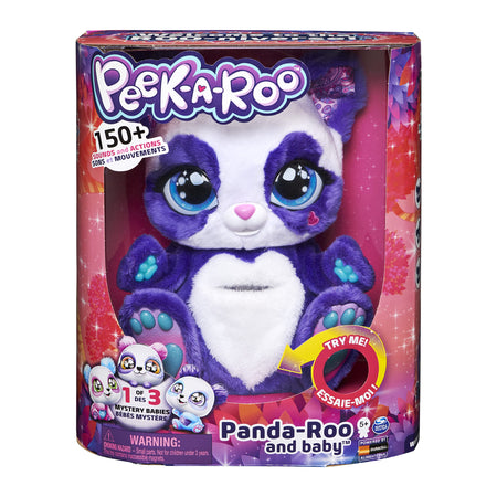 Peek-A-Roo, Interactive Panda-Roo Plush Toy with Mystery Baby and Over 150 Sounds and Actions, Kids Toys for Girls Ages 5 and up