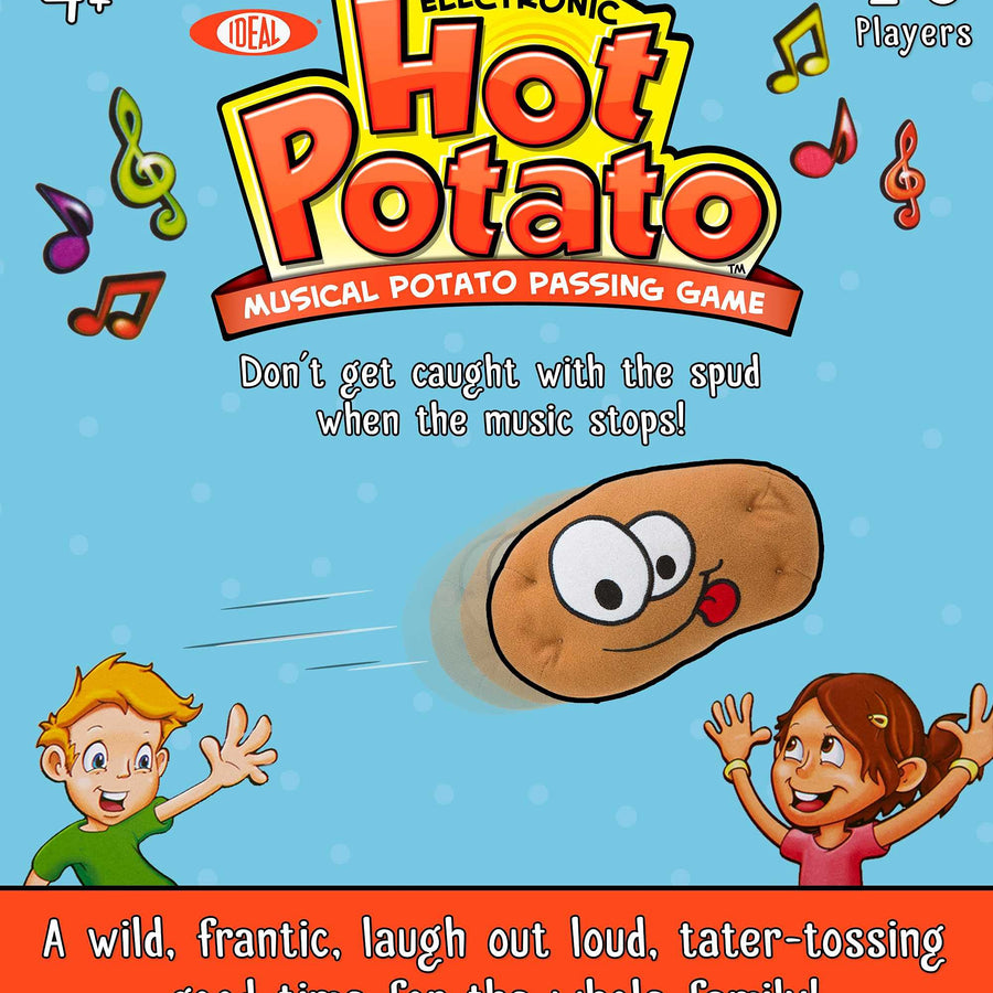 Ideal Hot Potato Electronic Musical Passing Kids Party Game, Don’t Get Caught With the Spud When the Music Stops! Ages 4+, 2-6 Players