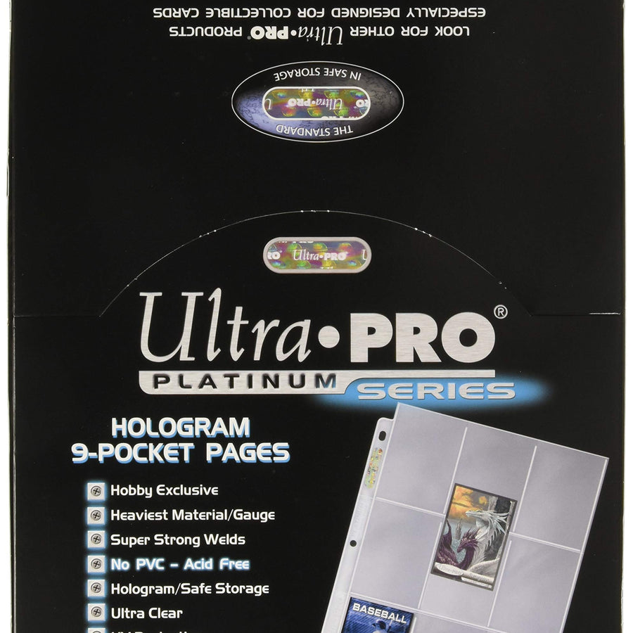 Ultra Pro 9-Pocket Trading Card Pages - Platinum Series (100 Pages)