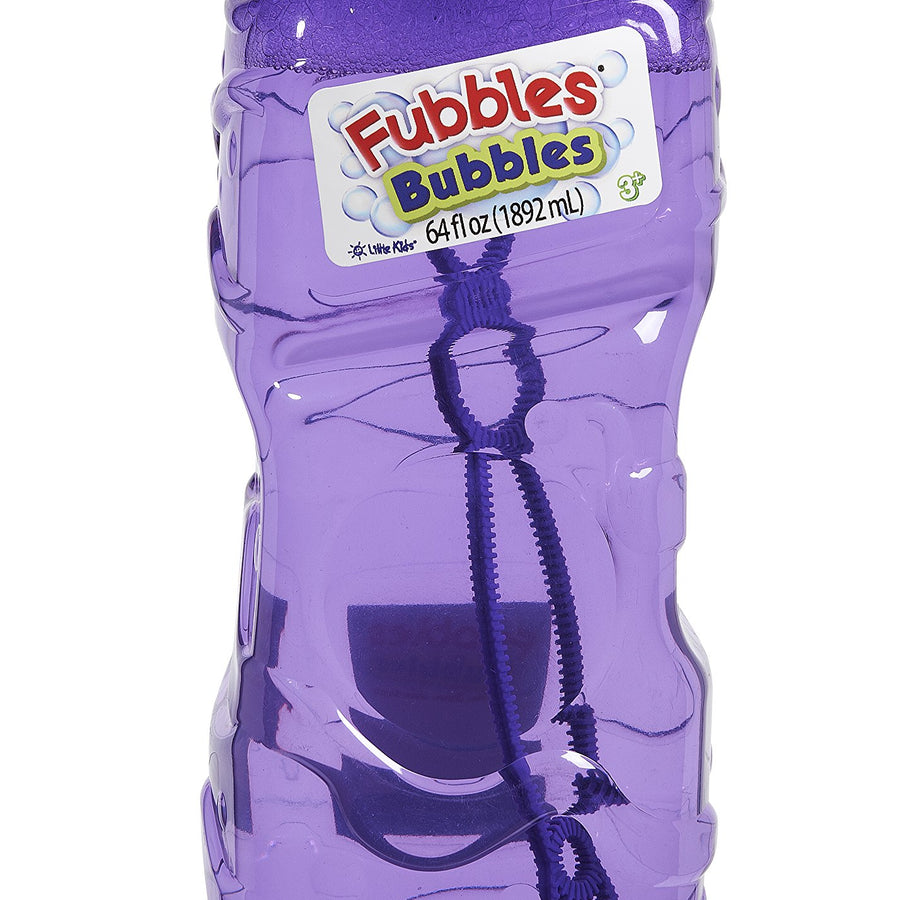 Little Kids Fubbles Premium Long Lasting Bubble Solution, Assorted Colors, 64 oz