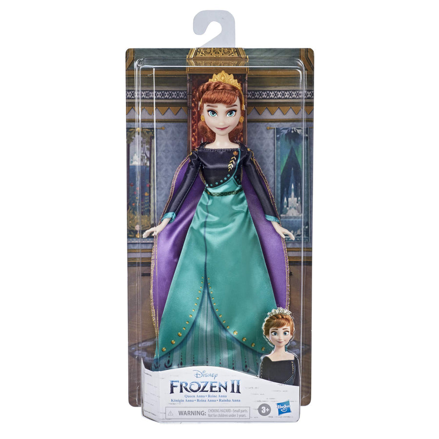 Disney Frozen 2 Queen Anna Fashion Doll, Dress, Shoes, and Long Red Hair, Toy for Kids 3 Years Old and Up