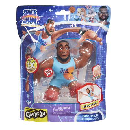 Moose Toys Heroes of Goo JIT Zu – Space Jam: A New Legacy - 5" Stretchy Goo Filled Action Figure - Lebron James