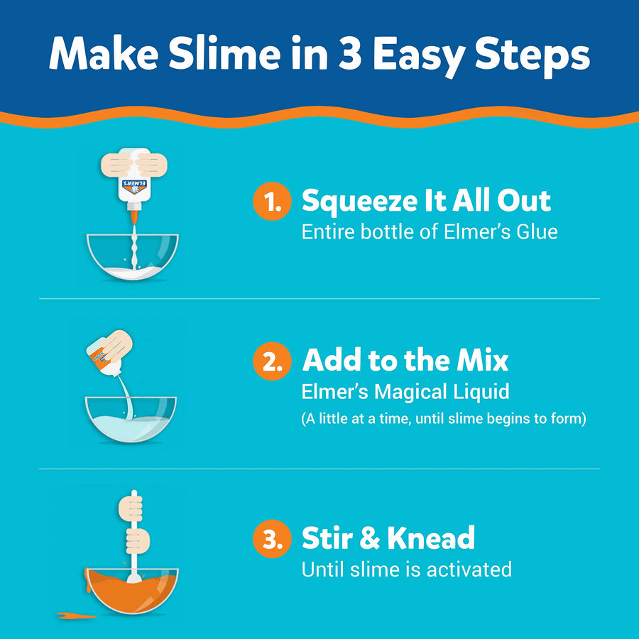 Elmer's Celebration Slime Kit | Slime Supplies Include Assorted Magical Liquid Slime Activators and Assorted Liquid Glues, 10 Count