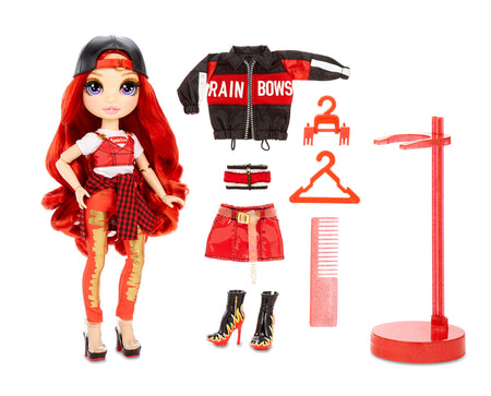 Rainbow High Ruby Anderson - Red Clothes Fashion Doll with 2 Complete Mix & Match Outfits and Accessories, Toys for Kids 6 to 12 Years Old