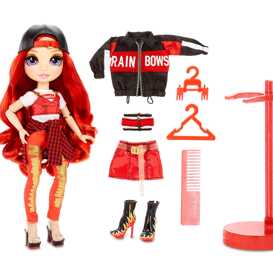 Rainbow High Ruby Anderson - Red Clothes Fashion Doll with 2 Complete Mix & Match Outfits and Accessories, Toys for Kids 6 to 12 Years Old