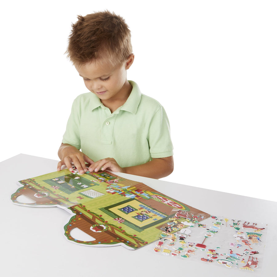 Melissa & Doug Puffy Stickers Bundle - Santa's Workshop & 'Tis the Season