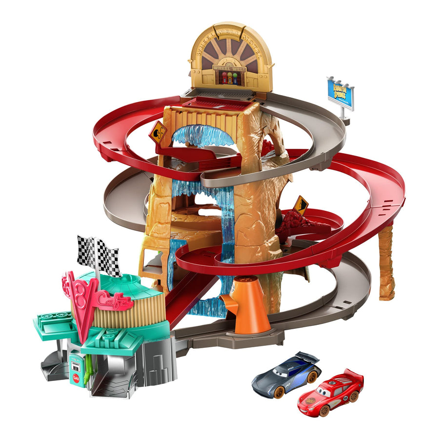 Radiator Springs Mountain Race Playset, Complete Racing Play with Two Vehicles, Gift for Cars Fans Ages 4 Years and Older