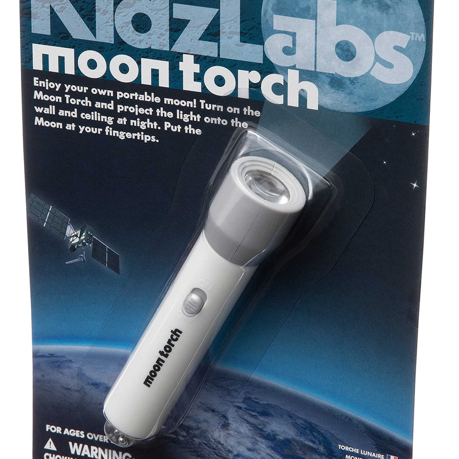 4M 3808 KidzLabs Moon Torch Projector Astronomy Science STEM Toys Educational Gift for Kids & Teens, Girls & Boys