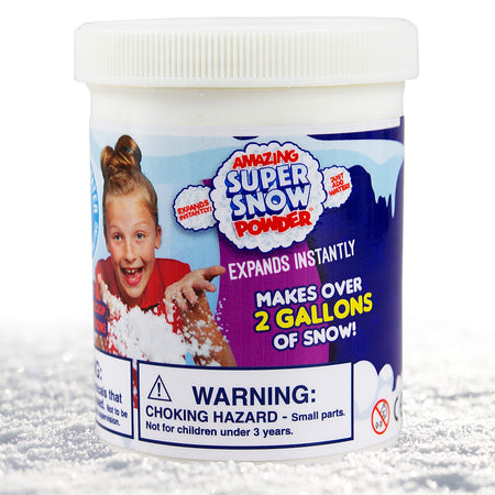 Amazing Super Snow Powder By Be Amazing! Toys Faux Snow Makes Over 2 Gallons Of Artificial Snow, Nontoxic Snow For Kids – Ages 4+