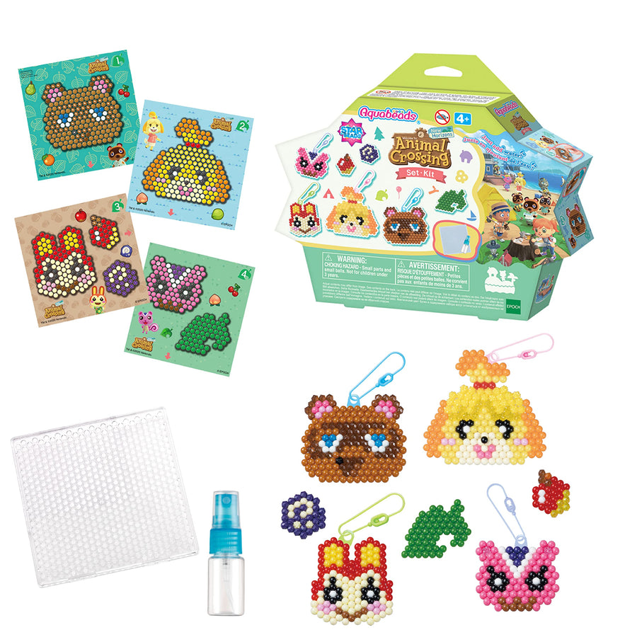 Aquabeads Animal Crossing : New Horizons Character Set, Kids Crafts, Beads, Arts and Crafts, Complete Activity Kit for 4+