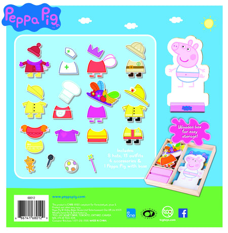 Peppa Pig Magnetic Wood Dress Up Puzzle (25 Piece)