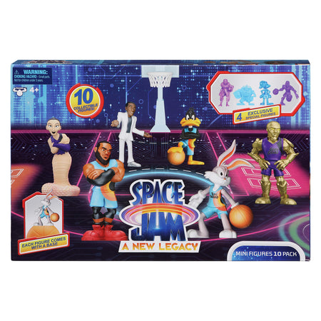 Moose Toys Space Jam: A New Legacy - 2" Collectible 10 Pack Mini Figures with Basketball Bases | Amazon Exclusive