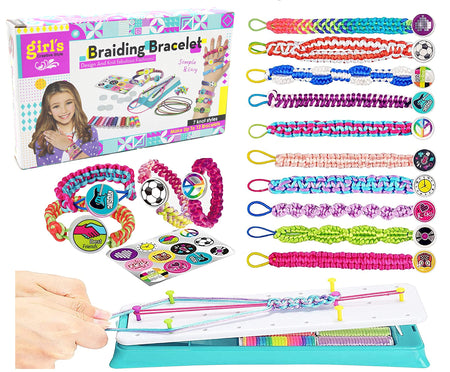 Friendship Bracelet Making Kit for Girls,DIY Jewelry Arts Craft Gifts Toys,Travel Rewarding Activity,Birthday Christmas Gifts for Teen Girls Age 6-12