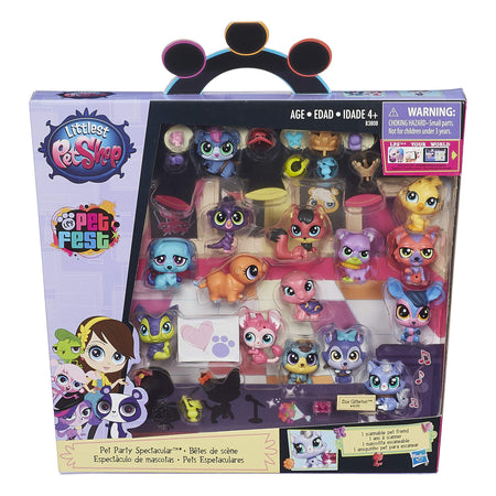 Littlest Pet Shop Pet Party Spectacular Collector Pack Toy, Includes 15 Pets, Ages 4 and Up(Amazon Exclusive) , Black