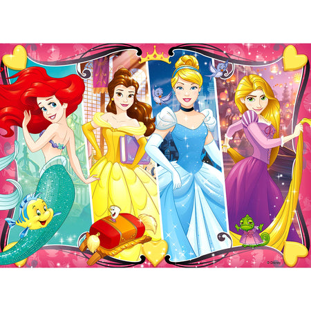 Ravensburger - Disney Princess Heartsong 60 Piece Glitter Jigsaw Puzzle for Kids – Every Piece is Unique, Pieces Fit Together Perfectly
