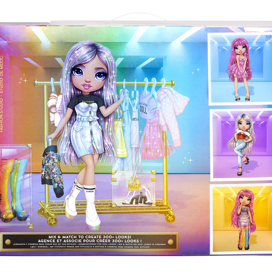 Rainbow High Fashion Studio with Avery Styles Fashion Doll Playset Includes Designer Outfits & 2 Sparkly Wigs for 300+ Looks, Gifts for Kids & Collectors, Toys for Kids Ages 6 7 8+ to 12 Years Old