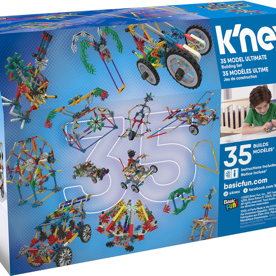 K’NEX – 35 Model Building Set – 480 Pieces – For Ages 7+ Construction Education Toy (Amazon Exclusive)