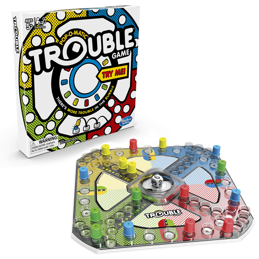 Trouble Board Game for Kids Ages 5 and Up 2-4 Players