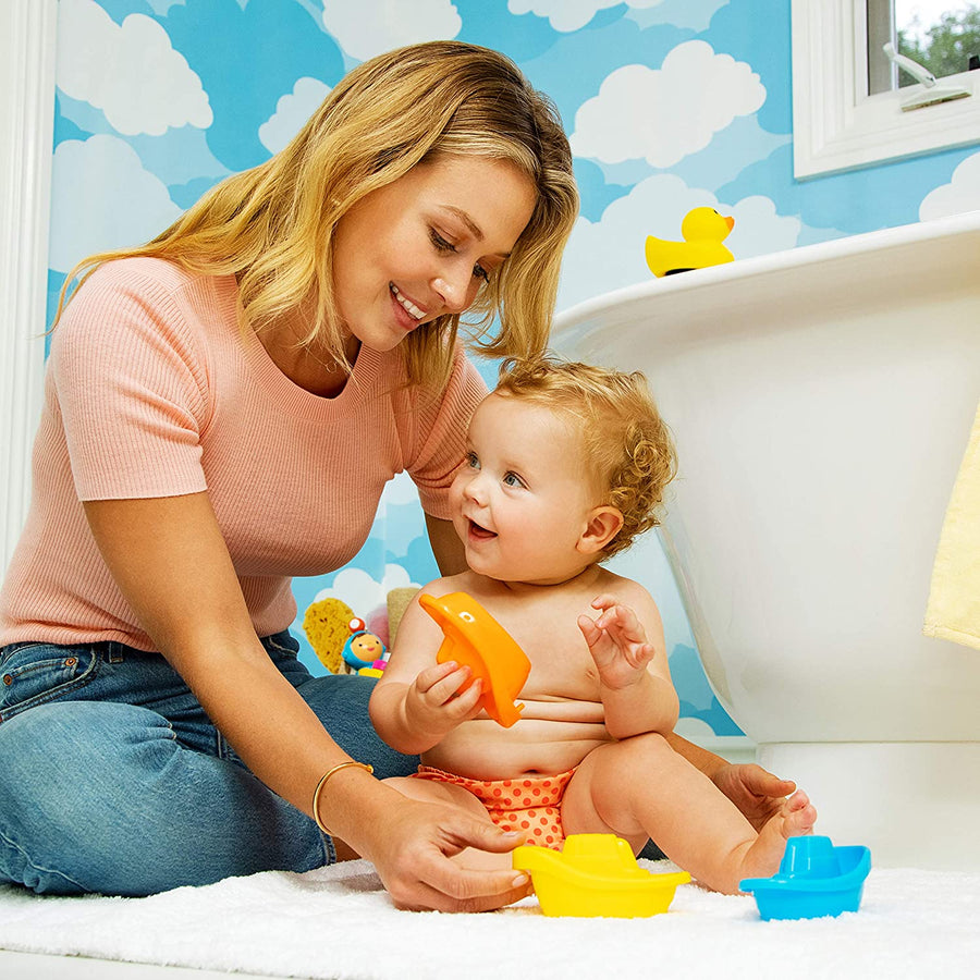 Munchkin Bath Toy, Little Boat Train, 6 Count