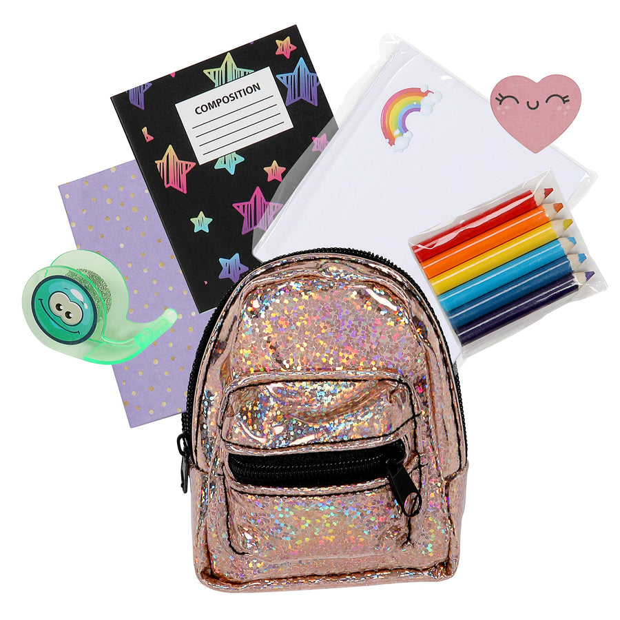 REAL LITTLES - Micro Backpack - 3 Pack with 18 Stationary Surprises Inside! - Styles May Vary