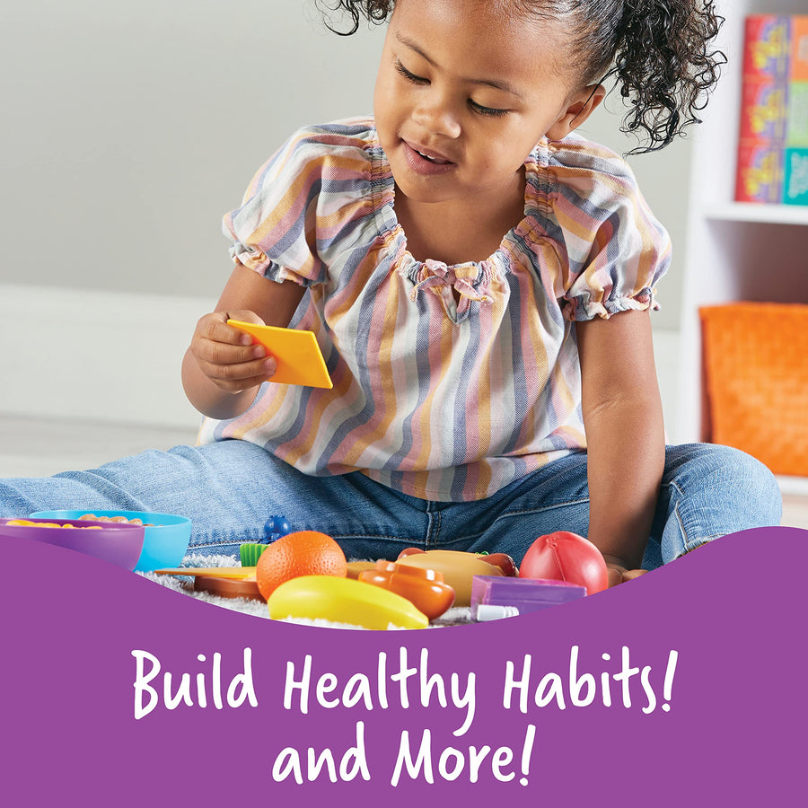 Learning Resources New Sprouts Munch It! Pretend Play Food, Develops Imaginative Play, Toddler Outdoor Toys, Picnic Playfood, 20 Pieces, Ages 18 mos+