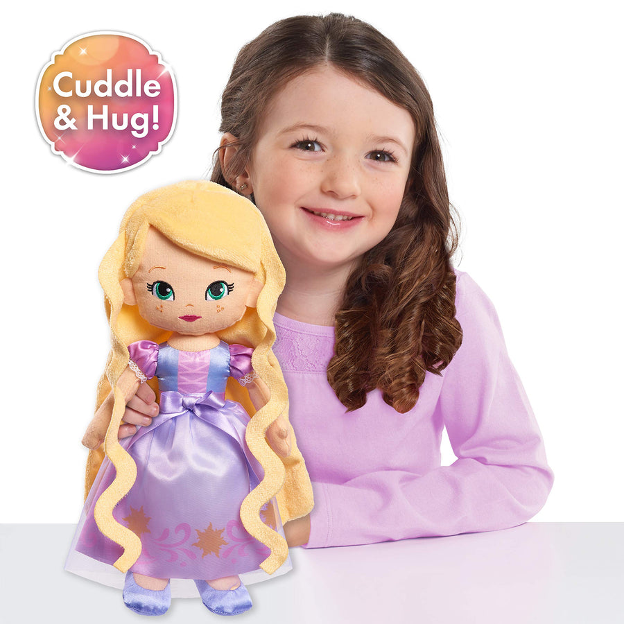 Disney Princess So Sweet Princess Rapunzel, 12.5 Inch Plush with Blonde Hair, Tangled, by Just Play