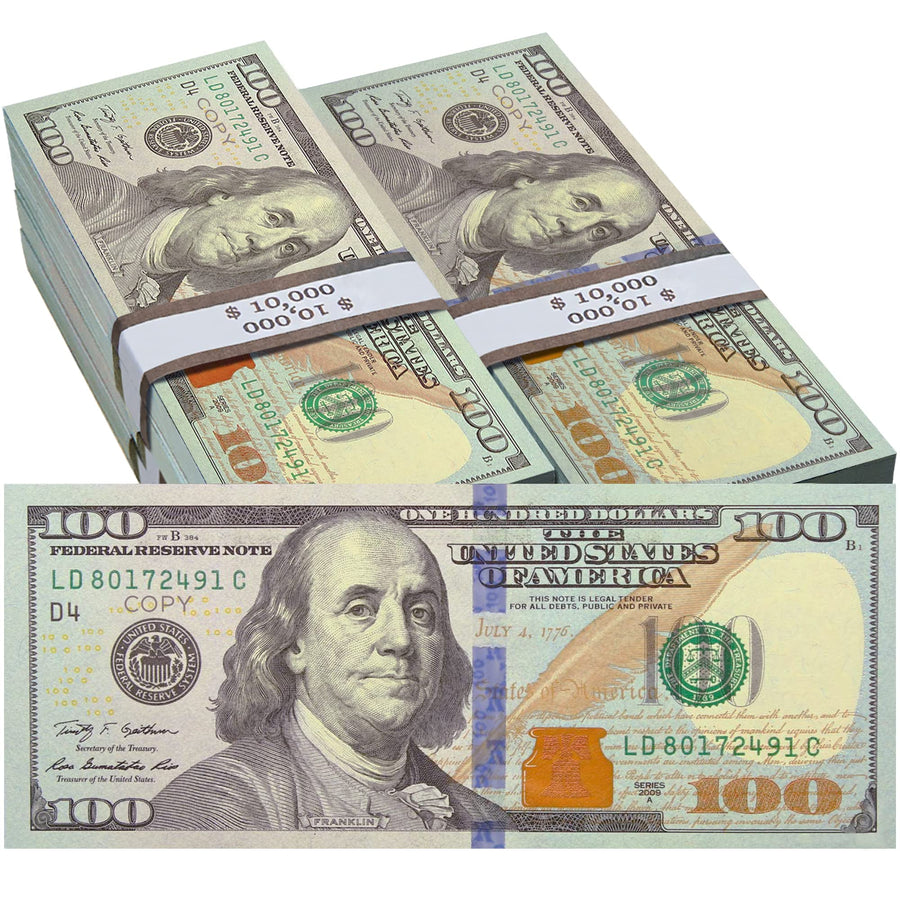 Fubago 200 pcs Movie Prop, Double-Sided Premium Realistic Printing for Movie, Party, Play Pretend and Teach Kids…