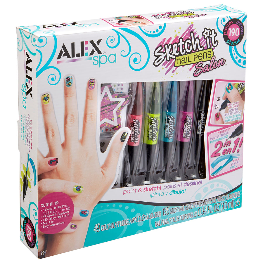 ALEX Toys Sketch It Nail Pens Salon Girls Fashion Activity