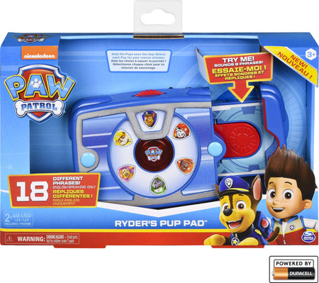 Paw Patrol, Ryder’s Interactive Pup Pad with 18 Sounds and Phrases, Toy for Kids Aged 3 and up