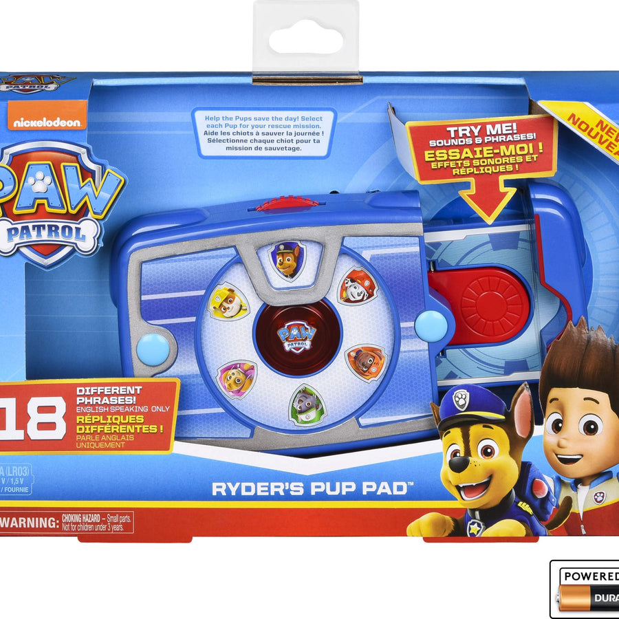 Paw Patrol, Ryder’s Interactive Pup Pad with 18 Sounds and Phrases, Toy for Kids Aged 3 and up