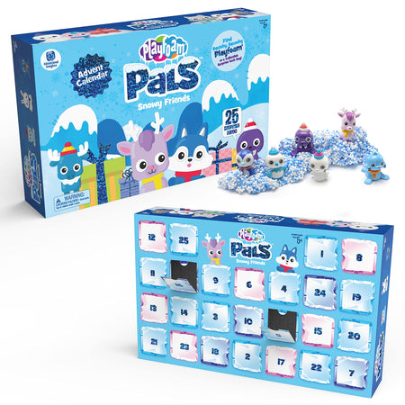 Educational Insights Playfoam Pals Snowy Friends 25-Day Advent Calendar, Fidget, Sensory Toy, Gift for Boys & Girls, Ages 3+, Amazon Exclusive