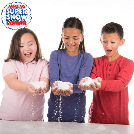 Amazing Super Snow Powder By Be Amazing! Toys Faux Snow Makes Over 2 Gallons Of Artificial Snow, Nontoxic Snow For Kids – Ages 4+