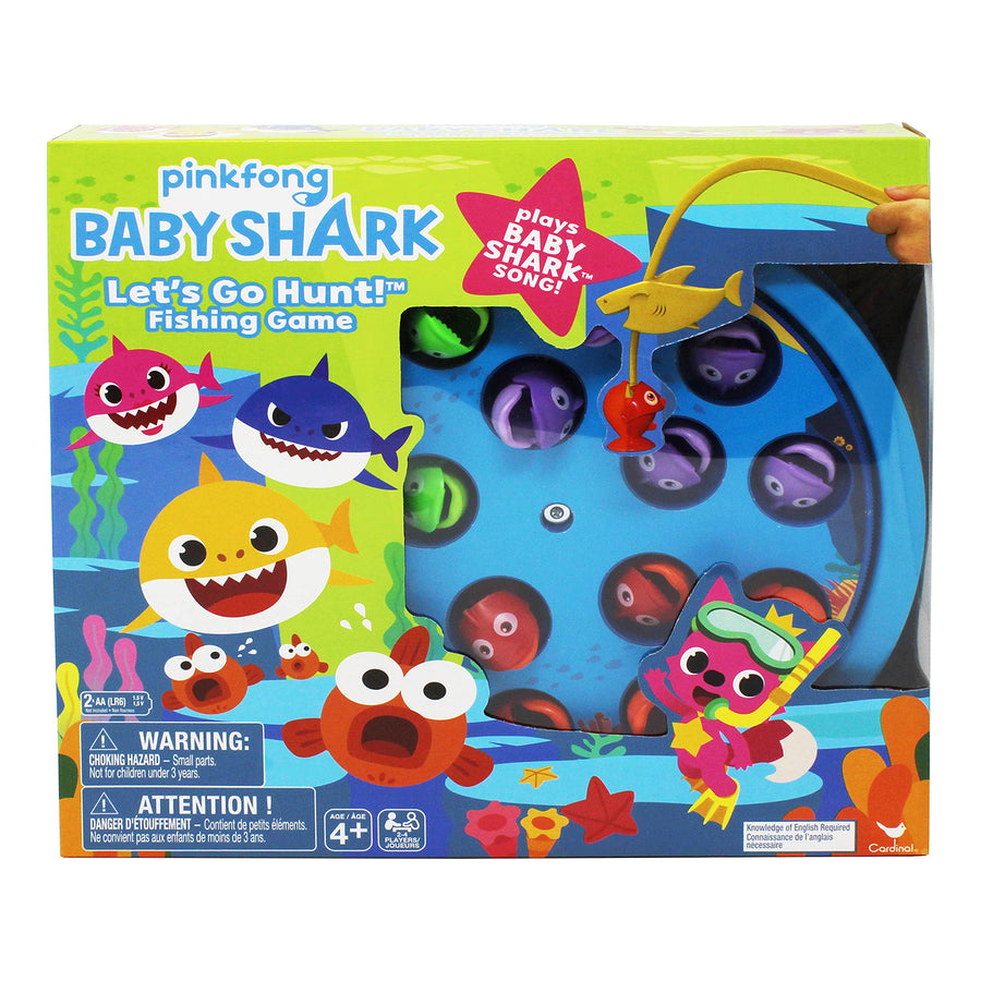 Pinkfong Baby Shark Let's Go Hunt Musical Fishing Game Montessori Learning Educational Toy Preschool Board Game, for Families and Kids Ages 4 and Up