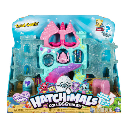 Hatchimals CollEGGtibles, Coral Castle Fold Open Playset with Exclusive Mermal Character (Amazon Exclusive Set), Girl Toys, Girls Gifts for Ages 5 and up