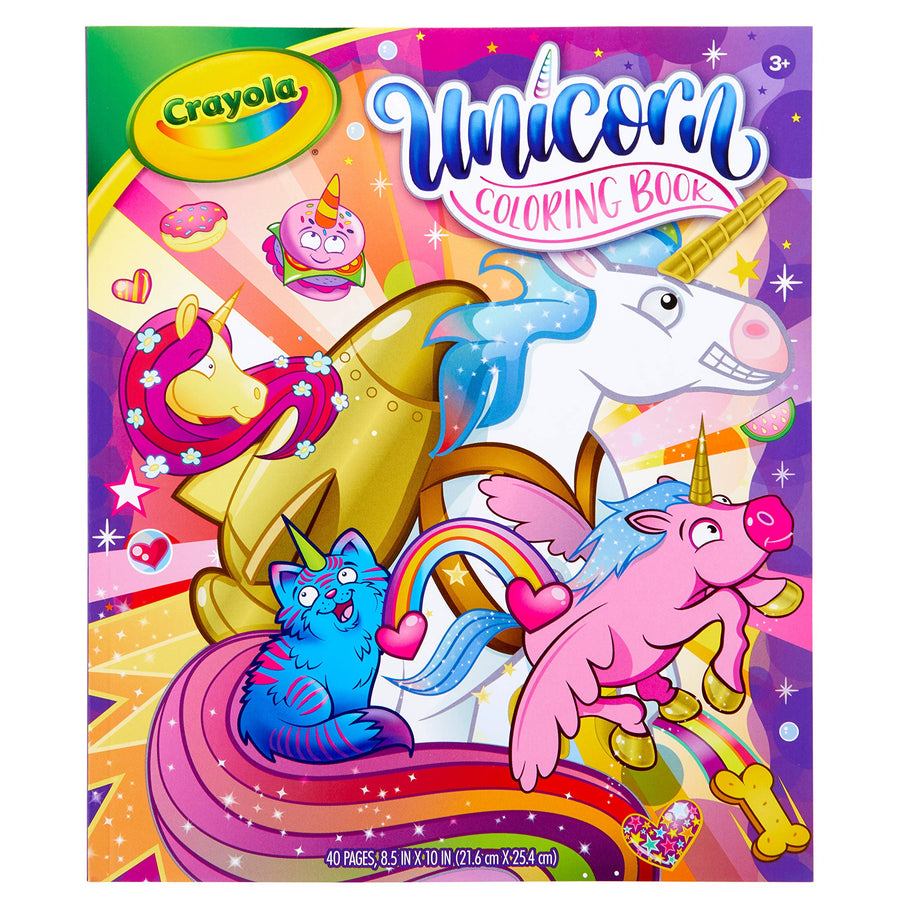 Crayola Unicorn Coloring Book, 40 Coloring Pages, Gift for Kids, Ages 3, 4, 5, 6