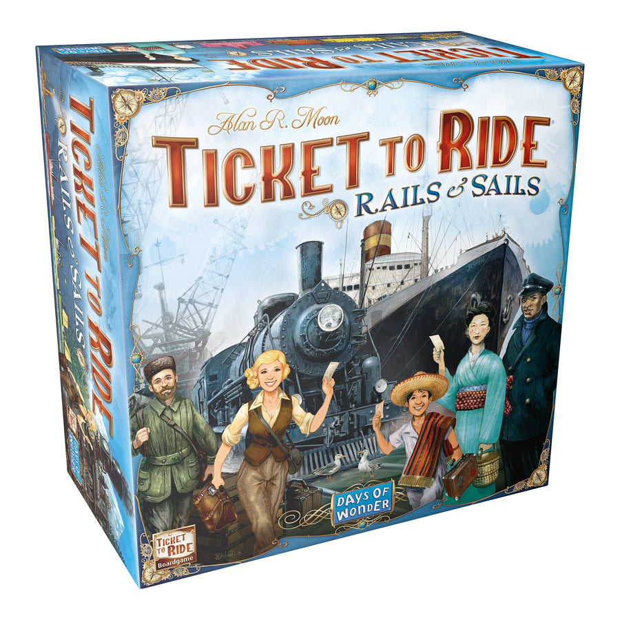 Ticket to Ride Rails & Sails Board Game | Family Board Game | Board Game for Adults and Family | Train Game | Ages 10+ | For 2 to 5 players | Average Playtime 60-120 minutes | Made by Days of Wonder