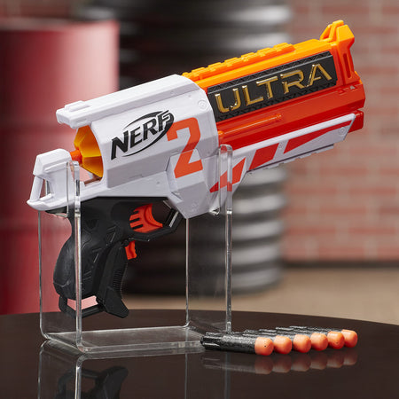 NERF Ultra Two Motorized Blaster -- Fast-Back Reloading -- Includes 6 Ultra Darts -- Compatible Only Ultra Darts