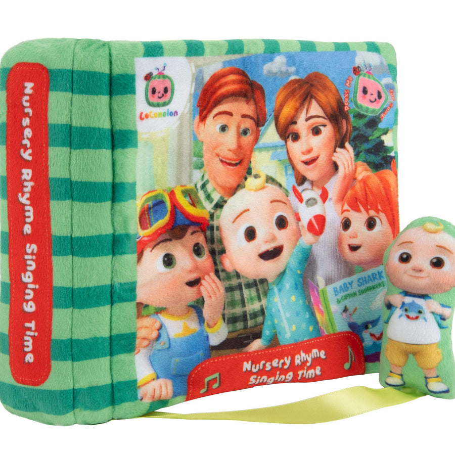 CoComelon Nursery Rhyme Singing Time Plush Book, Featuring Tethered JJ Plush Character Toy, for JJ’s Daily Musical Adventures – Books for Babies and Young Children
