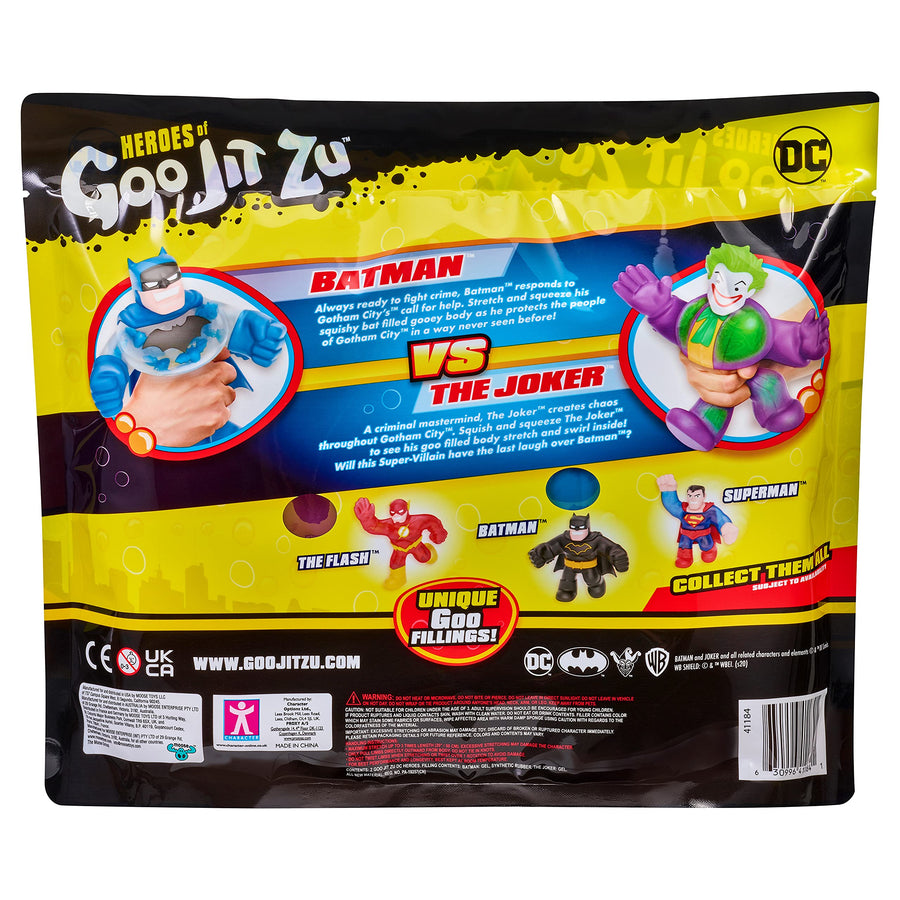 Heroes of Goo Jit Zu DC Versus Pack Batman vs Joker - Squishy, Stretchy, Gooey 2 Pack
